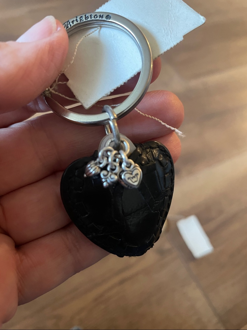 Brighton Vintage Hearts Light Keyring